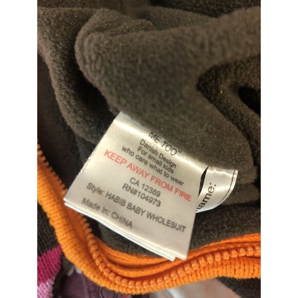 Me Too Size 3-6M Sweater Zip Up Romper - Picture 6 of 7